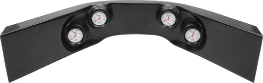 Quickcar Racing Products  Extreme 4-Gauge Molded Dash OP/WT/OT/FP Black  QRP61-7724