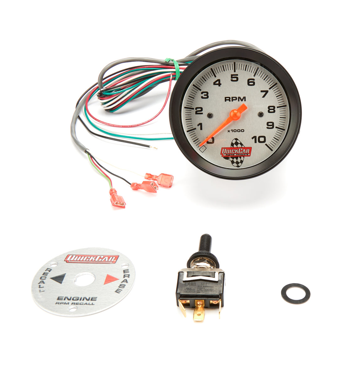 Quickcar Racing Products  3-3/8in Tach w/Remote Recall  QRP611-6002