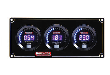 Quickcar Racing Products  Digital 3-Gauge Panel OP/WT/OT  QRP67-3011