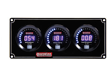 Quickcar Racing Products  Digital 3-Gauge Panel OP/WT/FP  QRP67-3012