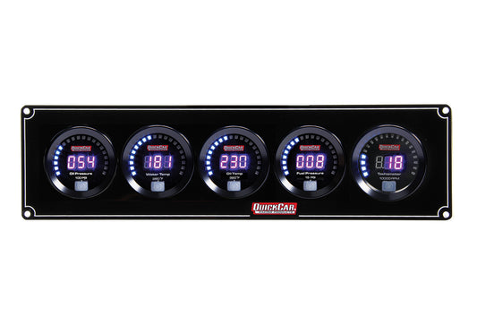 Quickcar Racing Products  Digital 4-1 Gauge Panel OP/WT/OT/FP w/Tach  QRP67-4051