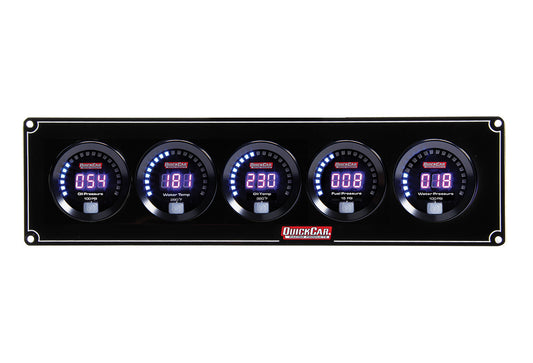 Quickcar Racing Products  Digital 5-Gauge Panel OP/WT/OT/FP/WP  QRP67-5036