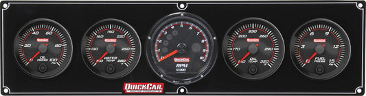 Quickcar Racing Products Redline 4-1 Gauge Panel OP/WT/OT/FP w/Recall Tac MPN QRP69-4051