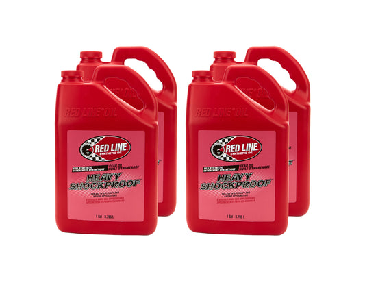 Redline Oil  Heavy ShockProof Gear Oil Case 4 x 1 Gallon  RED58225