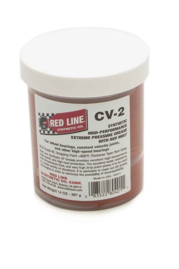 Redline Oil  CV-2 Synthetic Grease 14oz Jar  RED80401