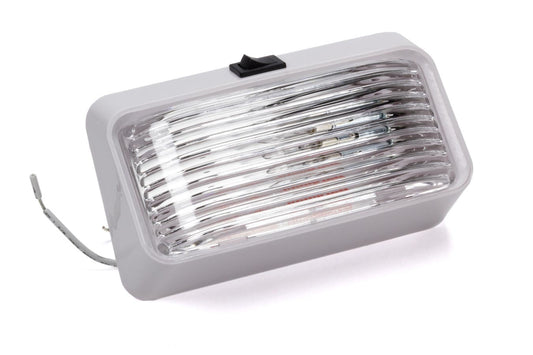 Reese  Porch Light #78 Clear w/ Ash White #5 Base  REE34-78-517