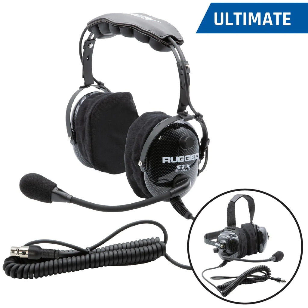 Rugged Radios Headset Over The Head Ultimate Offroad Plug MPN RGRH22-STX