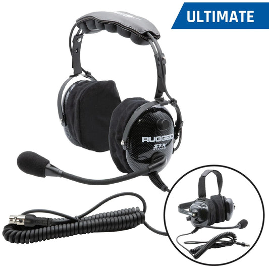 Rugged Radios Headset Over The Head Ultimate Offroad Plug MPN RGRH22-STX
