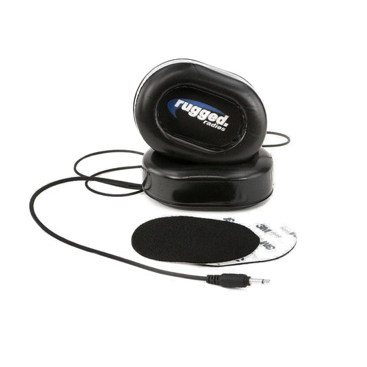 Rugged Radios Speaker Kit Helmet Ear Cups 3.5mm Cord MPN RGRPRO-POD For Audi