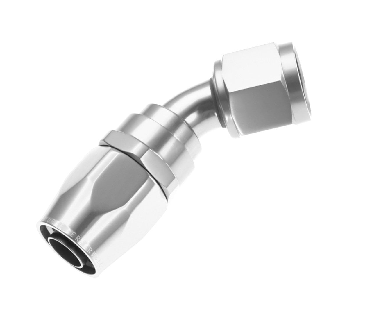 Redhorse Performance 6AN Swivel Hose Ends Clear 45 RHP1045-06-5