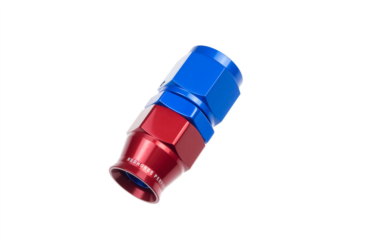 Redhorse Performance 6AN PTFE Hose Ends Blue STR RHP1200-06-1