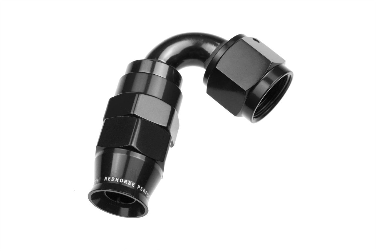 Redhorse Performance 6AN PTFE Hose Ends Black 120 RHP1220-06-2