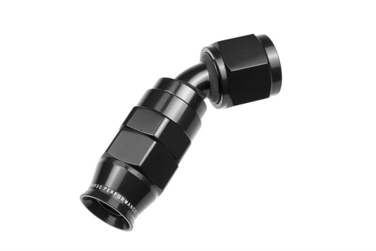 Redhorse Performance 8AN PTFE Hose Ends Black 45 RHP1245-08-2