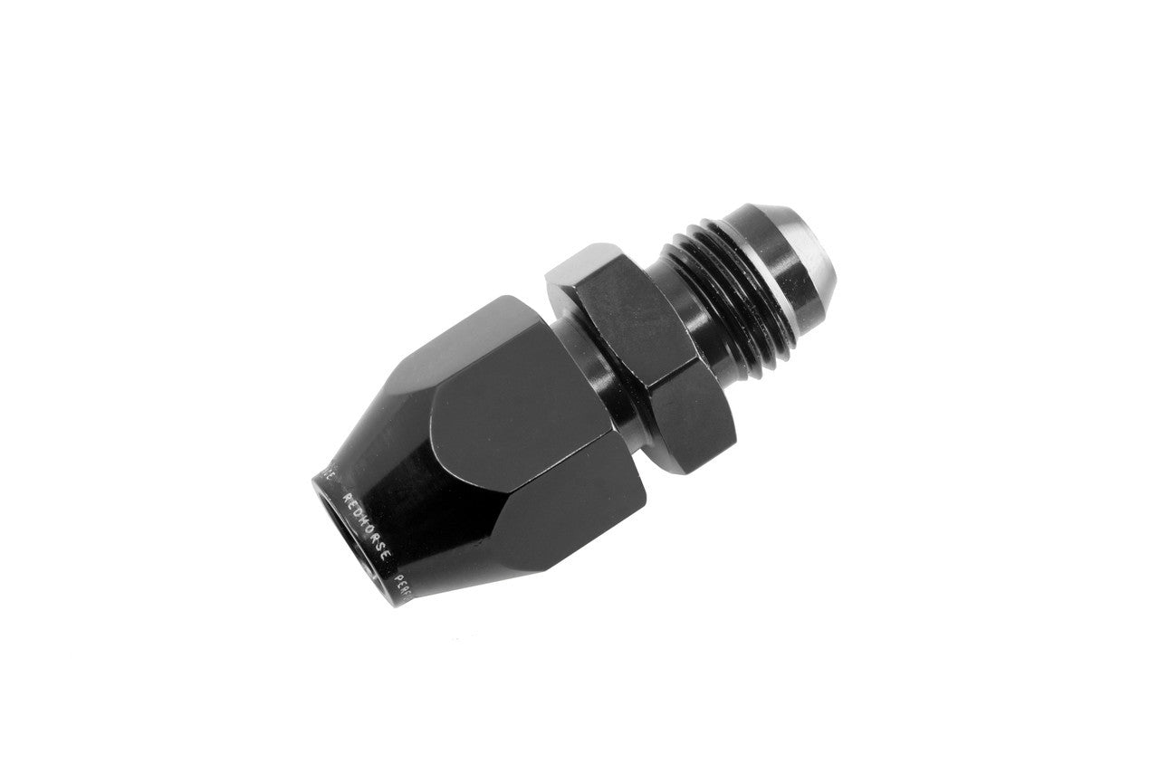 Redhorse Performance 8AN Hard Line Adapters Black RHP3100-08-08-2