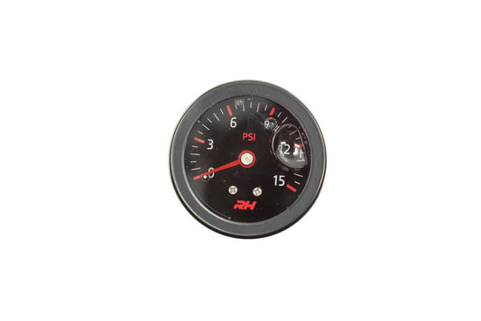 Redhorse Performance Fuel Pressure Gauge Bla ck RHP5002-15-3