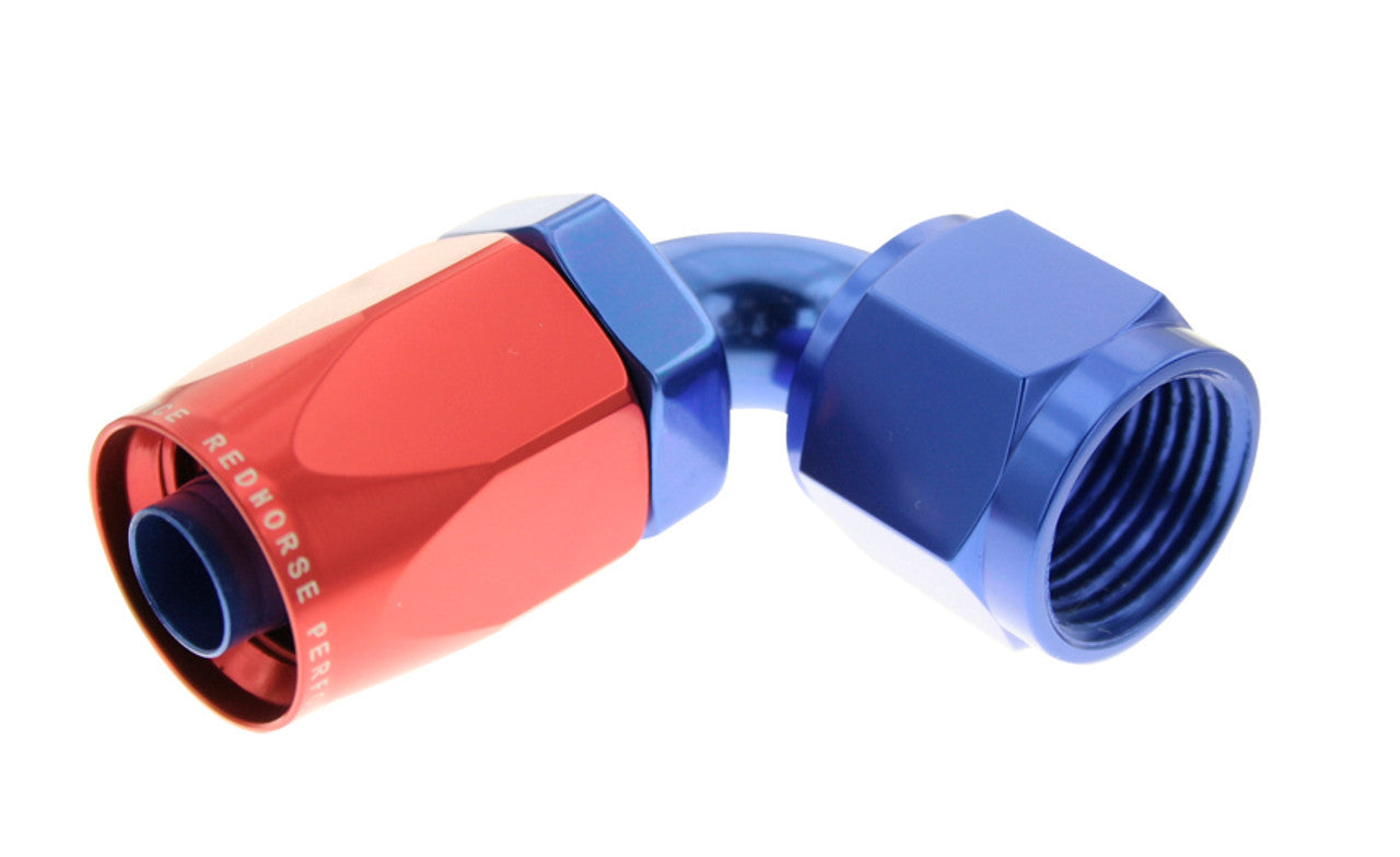 Redhorse Performance 10AN Non-Swivel Hose End Blue 90 RHP6090-10-1