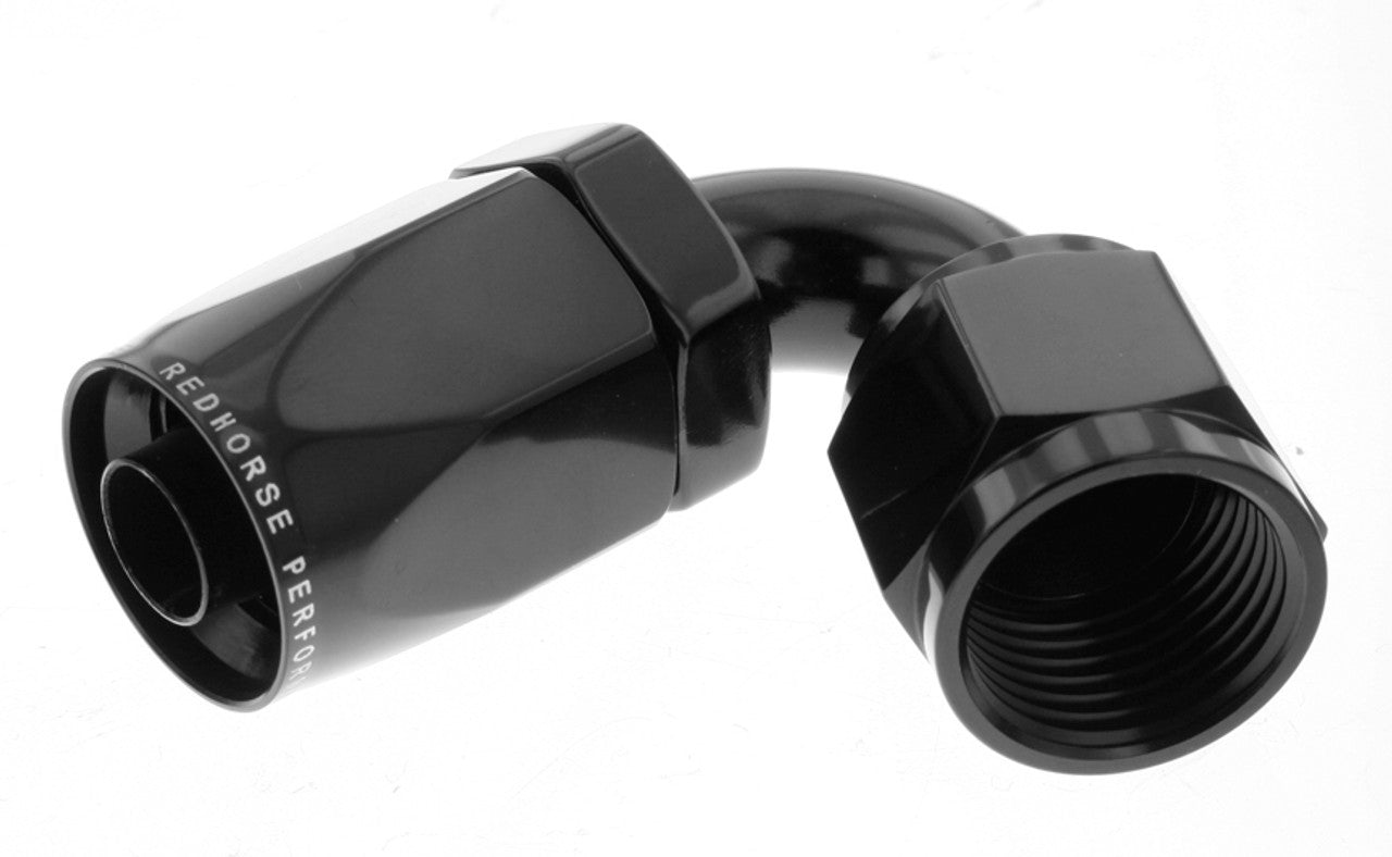 Redhorse Performance 4AN Non-Swivel Hose End Black 120 RHP6120-04-2
