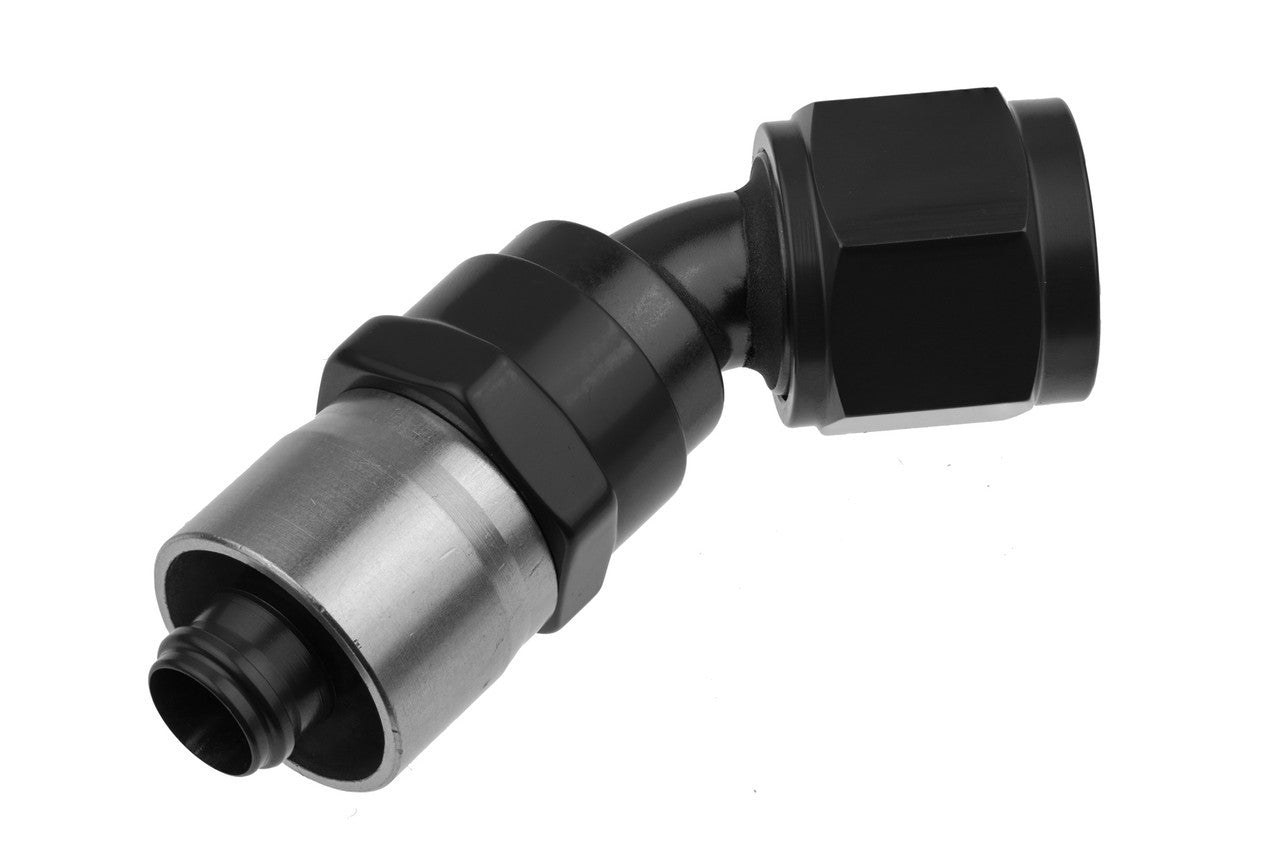 Redhorse Performance 6AN Crimp Style Hose End Black 45 RHP7045-06-2