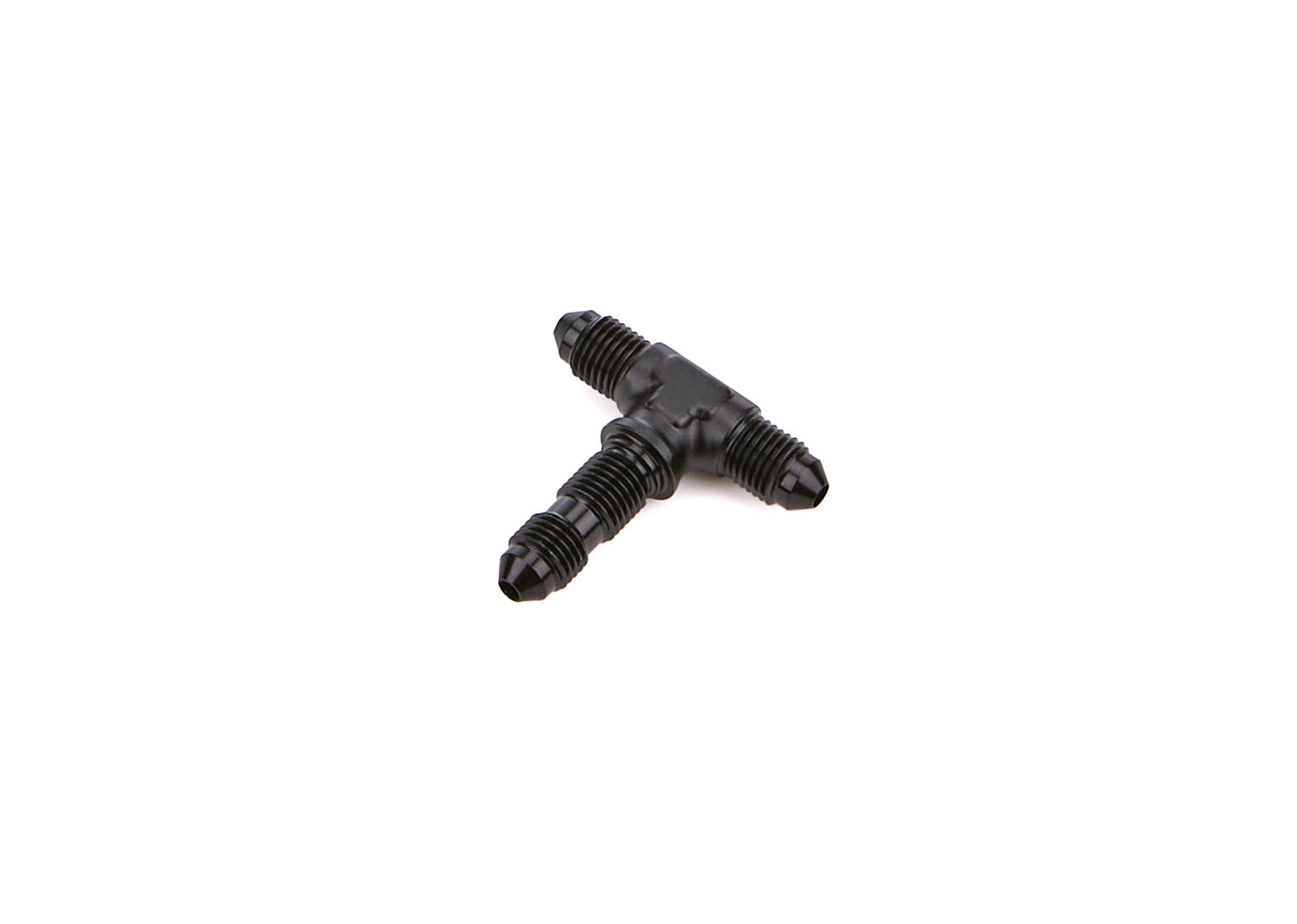 Redhorse Performance 4AN Bulkhead Adapter Tee Bulkhead On Side Black RHP834-04-2