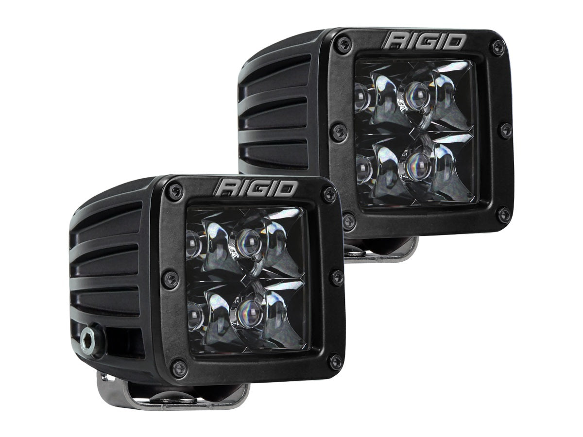 Rigid Industries  LED Light Pair D-Series Spot Midnight  RIG202213BLK