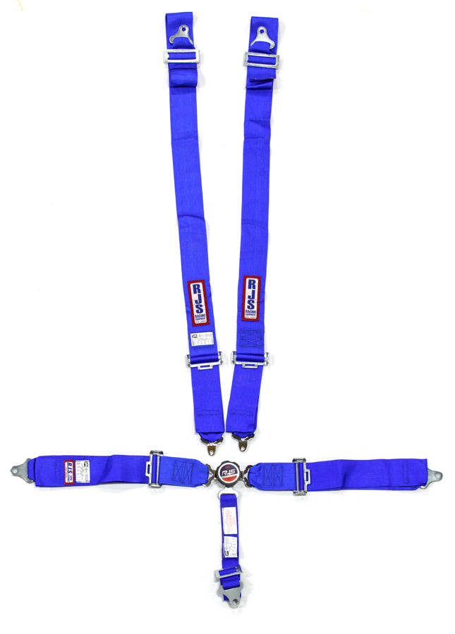 Rjs Safety 5 Pt Harness System Q/R Blue Roll Bar 2in MPN RJS1034103