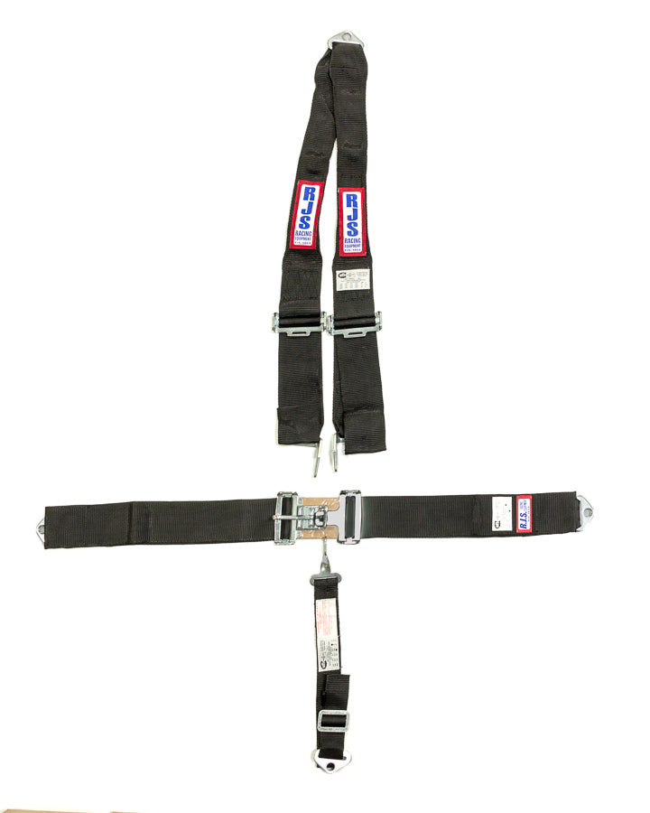 Rjs Safety  5-pt Harness System L&L w/Hans BK  RJS1139801