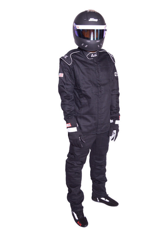 Rjs Safety  Pants Black X-Large SFI-1 FR Cotton  RJS200410106