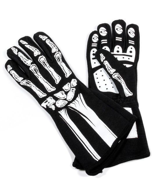 Rjs Safety Single Layer White Skeleton Gloves X-Small MPN RJS600090165