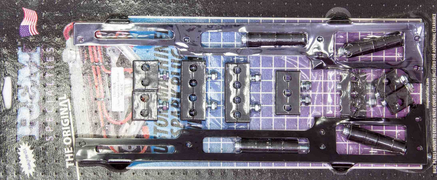 R And M Specialties  Spark Plug Wire Loom SBC Black Vertical Style  RMW1101-90K
