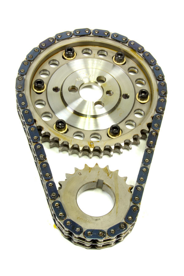 Rollmaster-Romac SBC Billet Roller Adj. Timing Set w/Torr. Brg MPN ROLCS1230 For Chevy