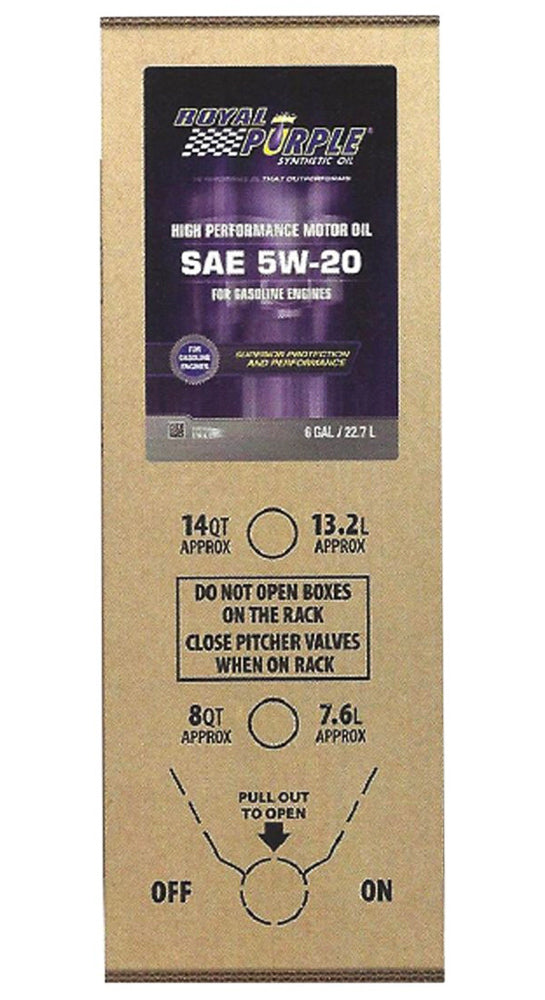 Royal Purple  Multi-Grade Motor Oil 5w20 SAE 6 Gallon Box  ROY60520