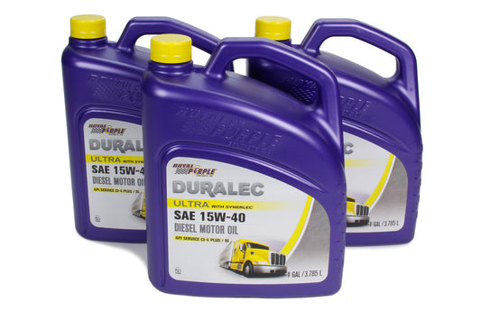 Royal Purple  Duralec Ultra 15W40 Oil Case 3 x 1 Gallon  ROY80561