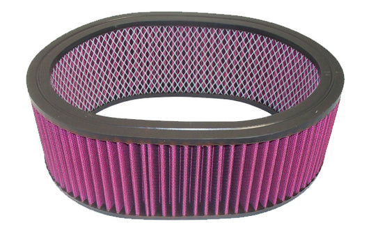 Racing Power Co-Packaged  12In X 4In Oval Washable Element  RPCR2126