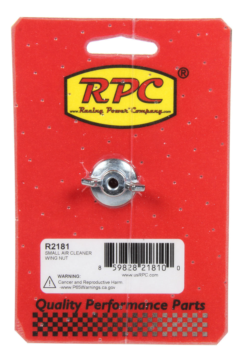 Racing Power Co-Packaged  Small Air Cleaner Wing Nut  RPCR2181