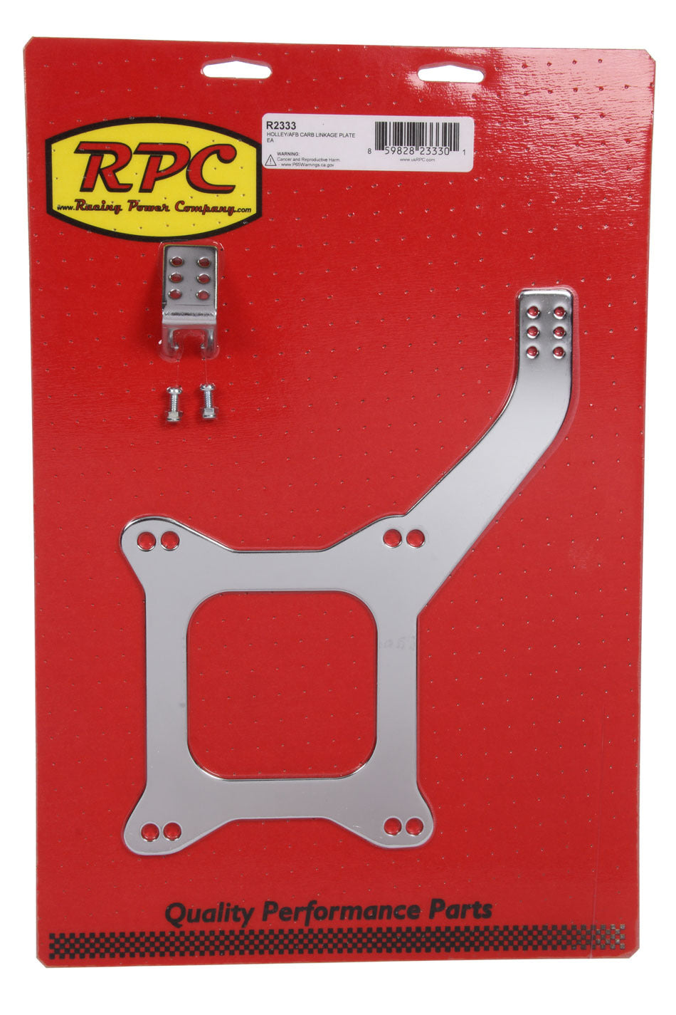 Racing Power Co-Packaged  Holley/AFB Carb Linkage Plate  RPCR2333