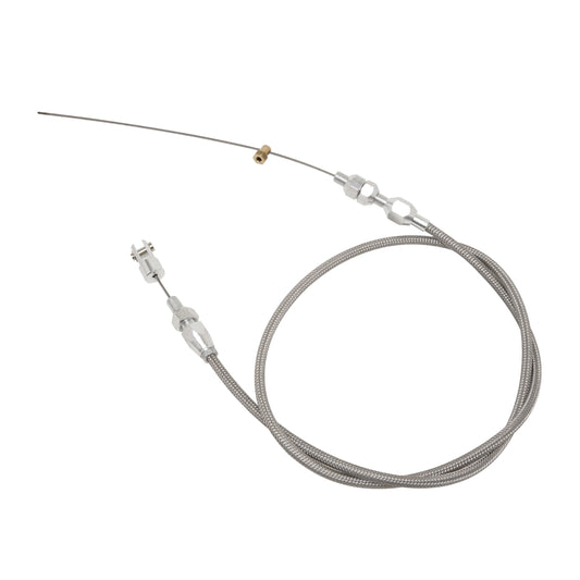 Racing Power Co-Packaged  48in Universal EFI Throttle Cable Stainless  RPCR2344