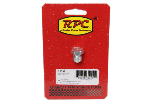 Racing Power Co-Packaged  Inverted Flare Plug - 9/ 16-18  RPCR3599