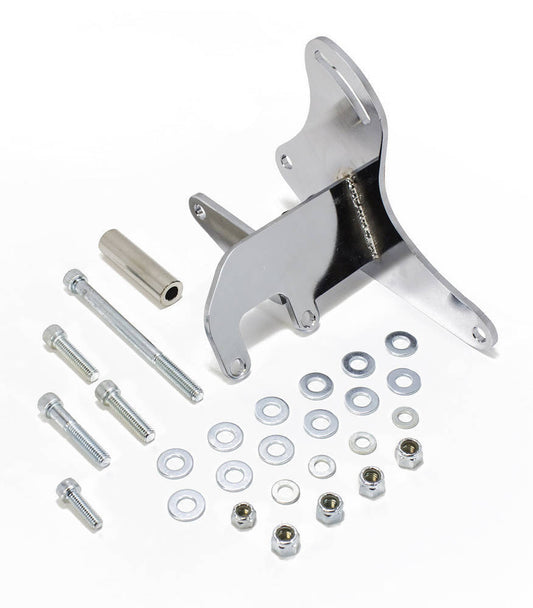 Racing Power Co-Packaged  SB Chevy Driver Side Alt ernator Bracket - Chrome  RPCR3834