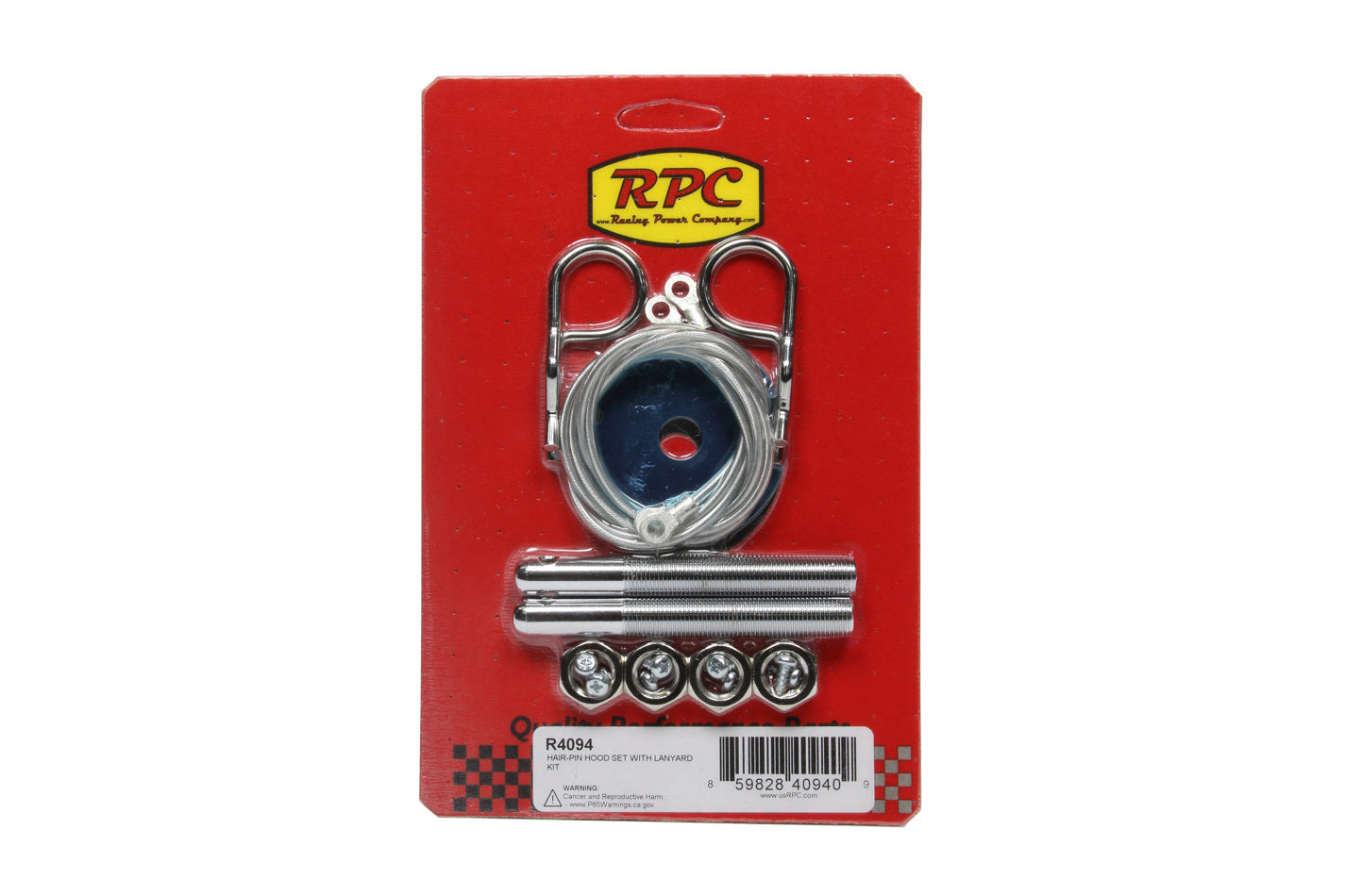 Racing Power Co-Packaged  Hair Pin Hood Set With Lanyard  Kit  RPCR4094