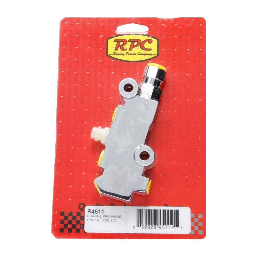 Racing Power Co-Packaged  Chrome Prop Valve Only (Disc/Disc)  RPCR4511
