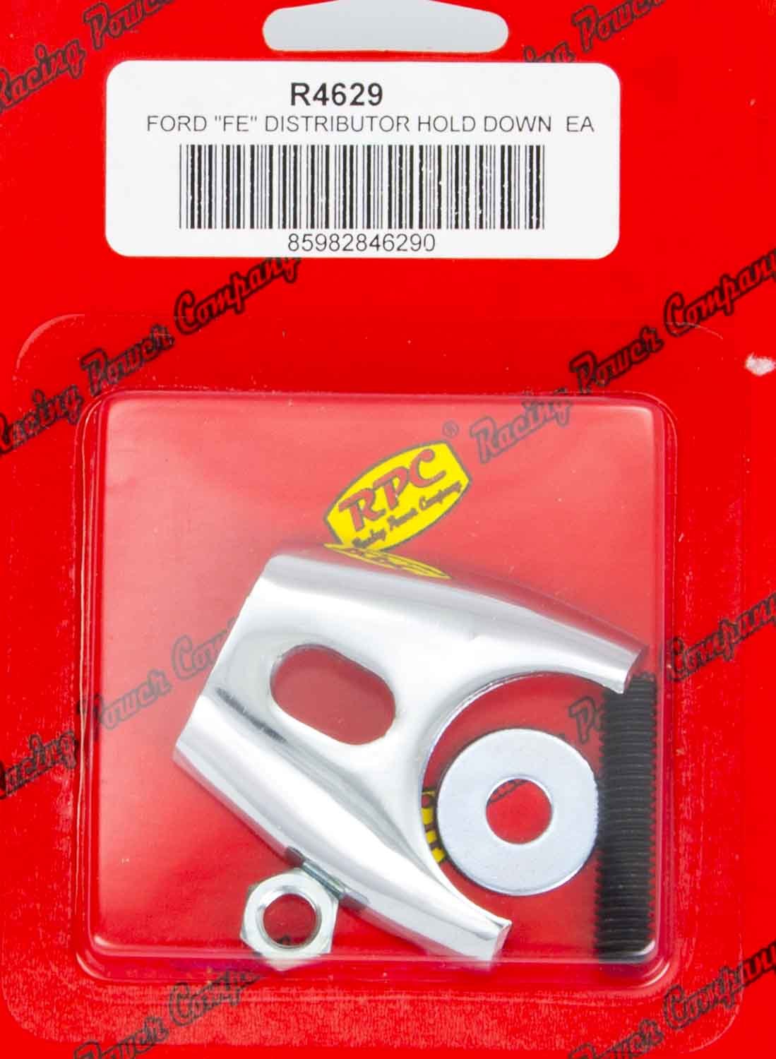 Racing Power Co-Packaged  Ford FE Comp Style Distributor Clamp Chrome  RPCR4629