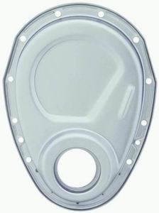 Racing Power Co-Packaged Raw Steel SB Chevy Timi ng Chain Cover Kit MPN RPCR4934RAW For Chevy