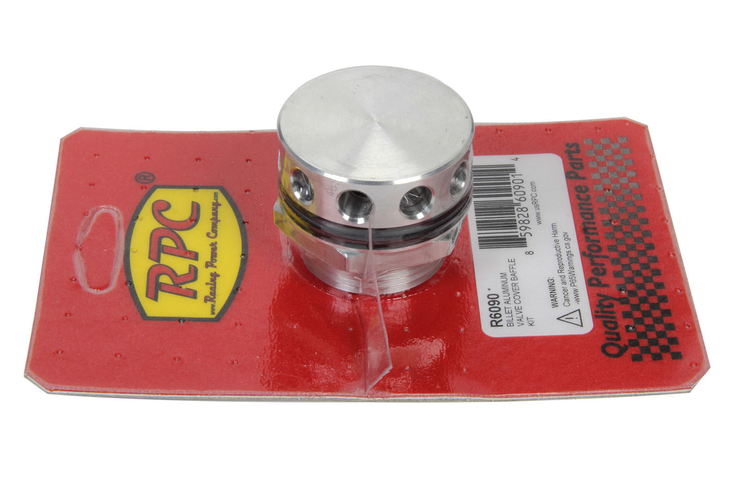 Racing Power Co-Packaged  Billet Aluminum Valve Co ver Baffle Kit  RPCR6090