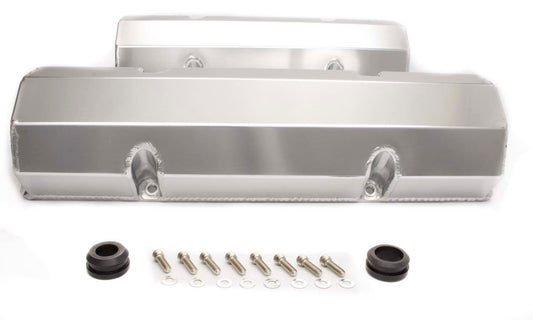 Racing Power Co-Packaged GM Fabricated Aluminum Valve Covers w/o Hole MPN RPCR6147 For Chevy