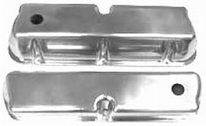 Racing Power Co-Packaged SB Ford Aluminum Valve Covers Plain With Hole MPN RPCR6171 For Ford