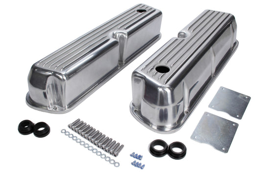Racing Power Co-Packaged SB Ford Aluminum Valve C overs - Tall Finned MPN RPCR6175 For Ford