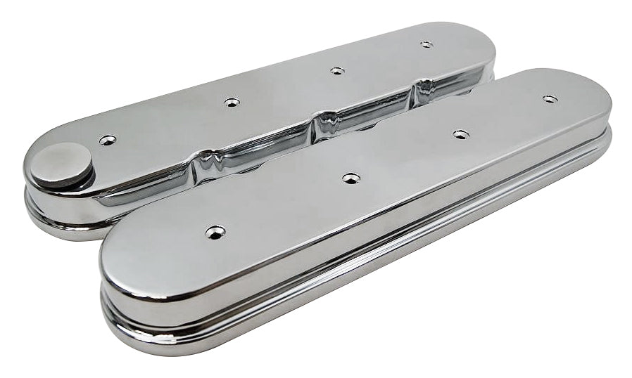 Racing Power Co-Packaged GM LS Cast Aluminum Valve Covers MPN RPCR6369 For GM LS-Series