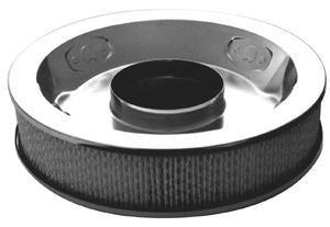 Racing Power Co-Packaged  Chrome 14In X 3In Air Cleaner W/Paper Element  RPCR7195