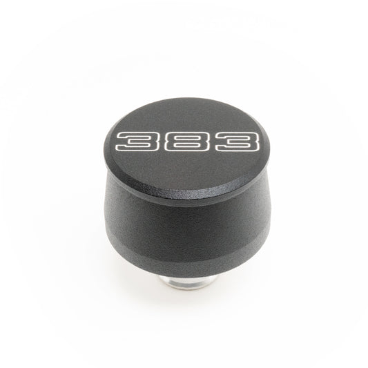 Racing Power Co-Packaged Valve Cover Breather 383 Logo Black Each MPN RPCR8209