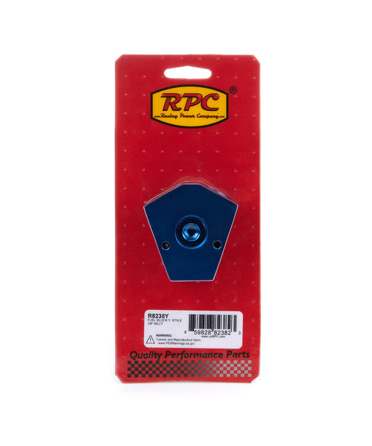 Racing Power Co-Packaged  Fuel Bock Y-Style 3/8in Inlet  RPCR8238Y